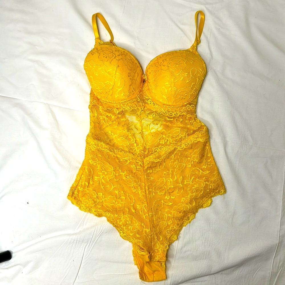 Yellow Push-up Onsie Top